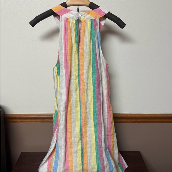 C&C California Linen Rainbow Stripe Halter Shift Dress-NWT size XS - Picture 5 of 8